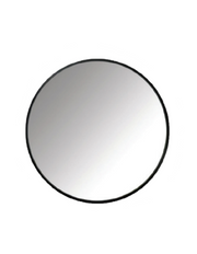 Tora Round with Aluminium Frame Mirror-BK 600mm