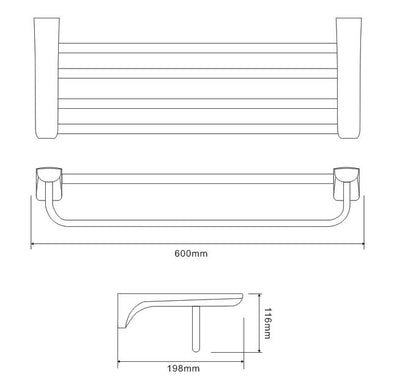 Towel Rack - Grey