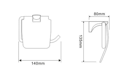 Paper Holder with Cover - Grey