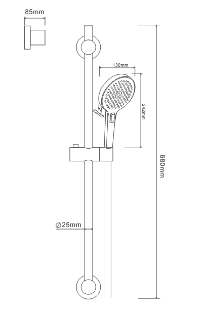 Shower Bar Set