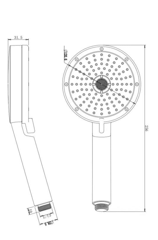 Shower Bar Set - Grey