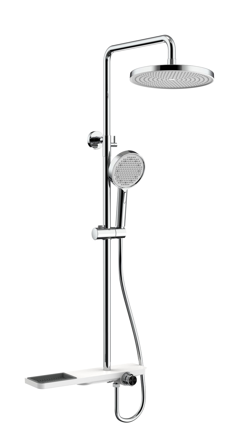 Exposed Shower Bar Set - Chrome