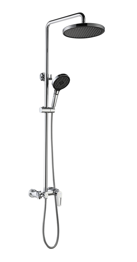Exposed Shower Bar Set - Chrome