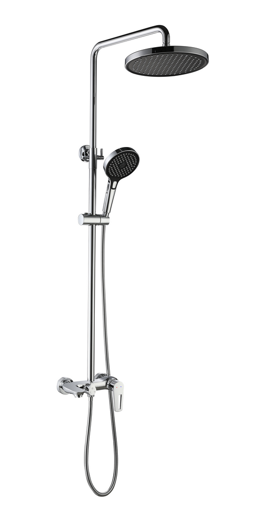 Exposed Shower Bar Set - Chrome