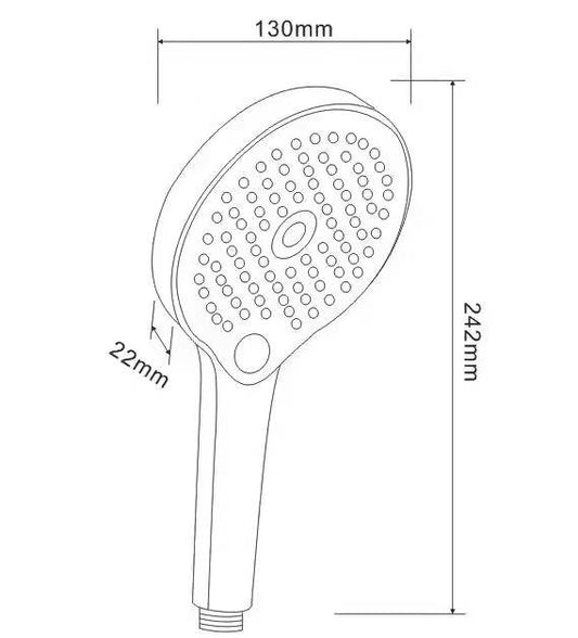 Hand Shower Set - Matt Gold