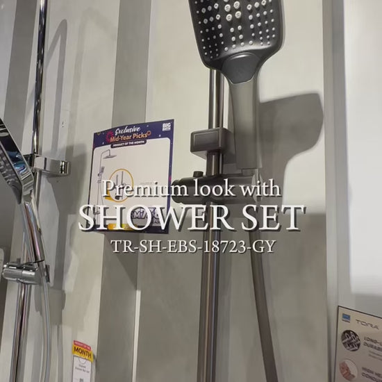 Exposed Shower Set - Grey - TR-SH-EBS-18723-GY product video