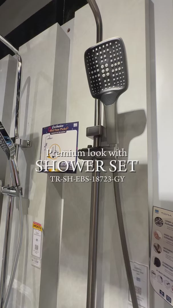 Exposed Shower Set - Grey - TR-SH-EBS-18723-GY product video