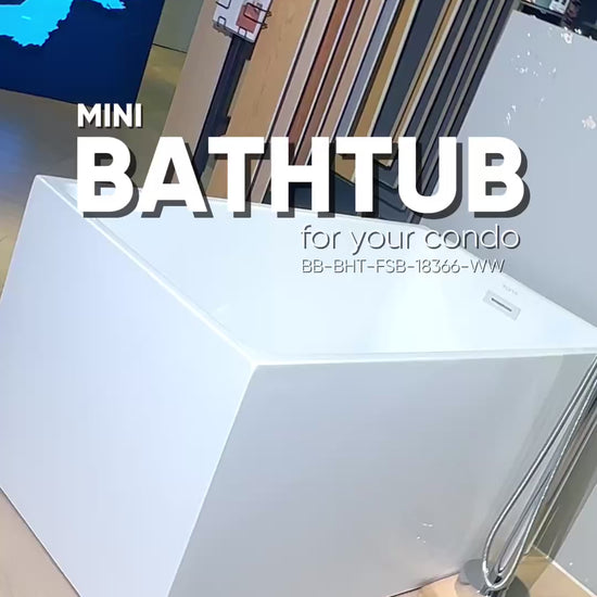Free Standing Bathtub c/w Waste - White video [src:file:BB_BH_FSB_18366_W_version2.mp4]