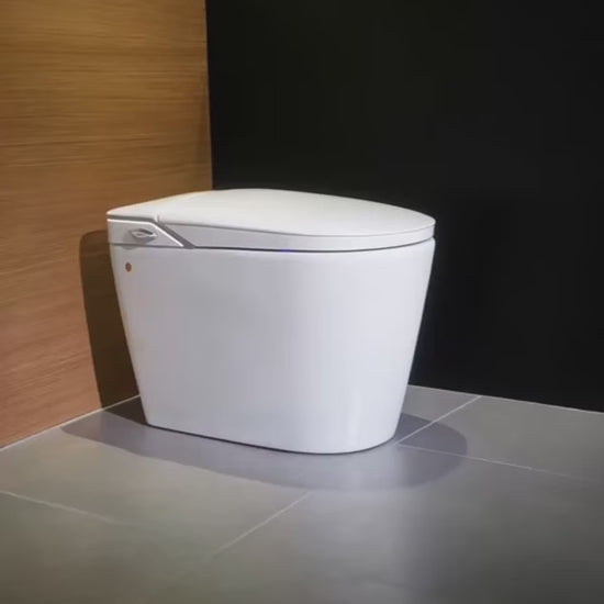 Smart Toilet Complete Set (S-250mm) c/w Tank (High Version) - White - BB-SYW-CCS-20741-WW product video