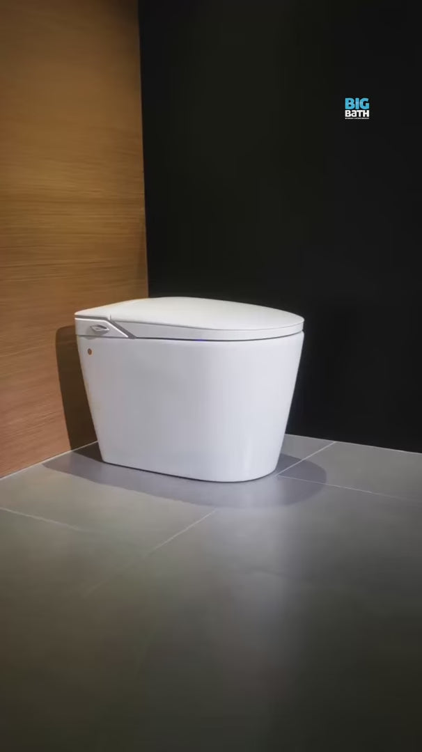 Smart Toilet Complete Set (S-250mm) c/w Tank (High Version) - White - BB-SYW-CCS-20741-WW product video