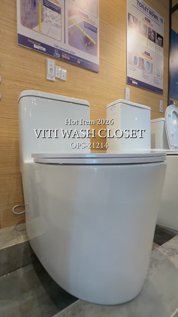 VITI Washdown Spinning Flush WC Complete Set with UF Seat Cover (S-250mm) - White - LC-SYW-OPS-21214-WW product video