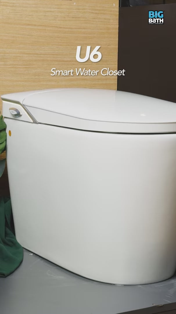 Smart Toilet Complete Set (S-300mm) c/w Tank (High Version) - White - BB-SYW-CCS-20742-WW product video