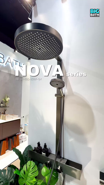 SUS304 Exposed Shower Bar Set - Grey video [src:file:BB_SH-EBS-23187-GY_ww.mp4]