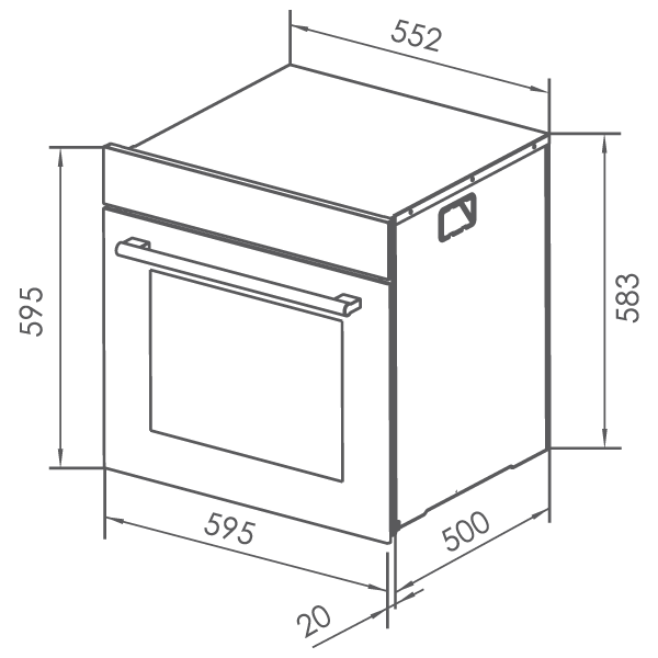 Robam Double Cavity Oven 65L