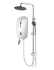 Alpha Instant Water Heater S18e c/w Rain Shower - Ivory White