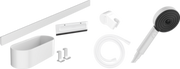 Hansgrohe WallStoris Bundle hand shower 105 3jet Activation EcoSmart, wall bar 70 cm and storage set - White