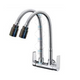 Wall Sink Tap with Double Wave Spout (5427525976226)