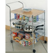 Moveable Multi Purpose Storage Rack With Tray c/w 4pcs x roller (4809515925549)