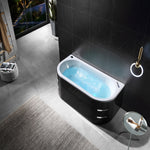 Curved waterfall massage bath tub Malaysia with contoured edges for comfort