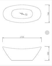 Size chart of bath tub malaysia with waste, an ergonomic design with smooth inner finish