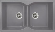 Granite-Tech Double Bowl Kitchen Sink - Grey