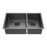 Double Bowl Kitchen Sink - Nano Black