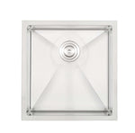 SUS304 Single Bowl Sink c/w roll up basket- Satin